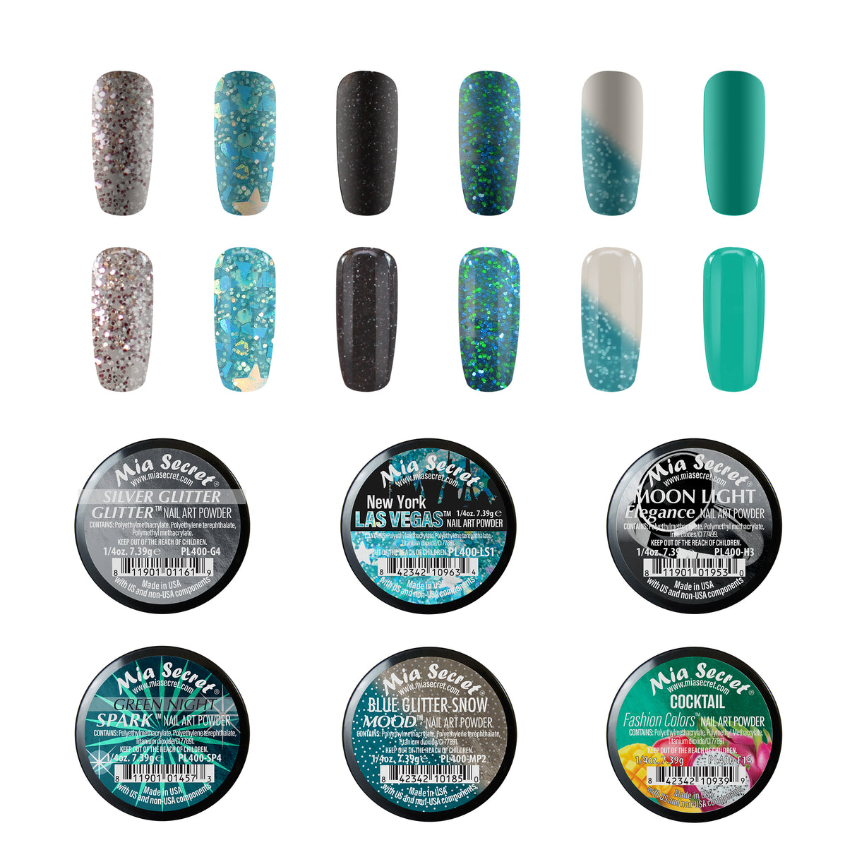 Laguna Azul Colored Acrylic Powder Collection (Remix series)