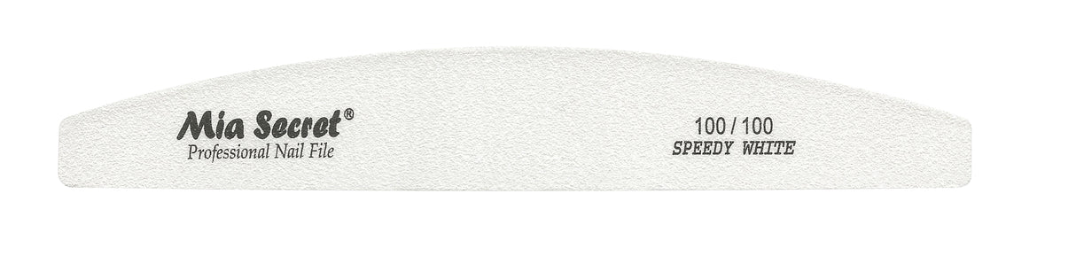 Forte White Halfmoon Nail File (singles)