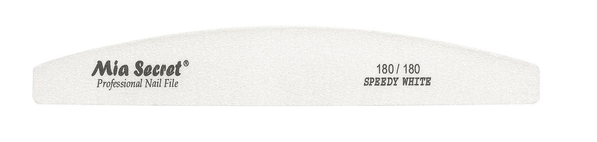 Forte White Halfmoon Nail File (singles)