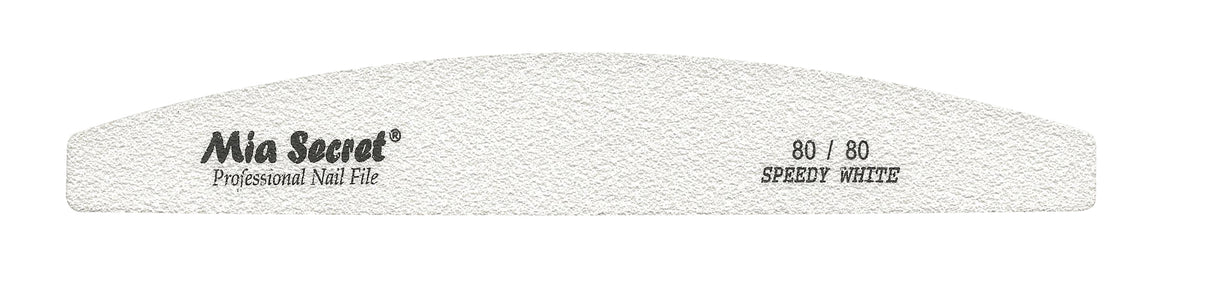 Forte White Halfmoon Nail File (singles)