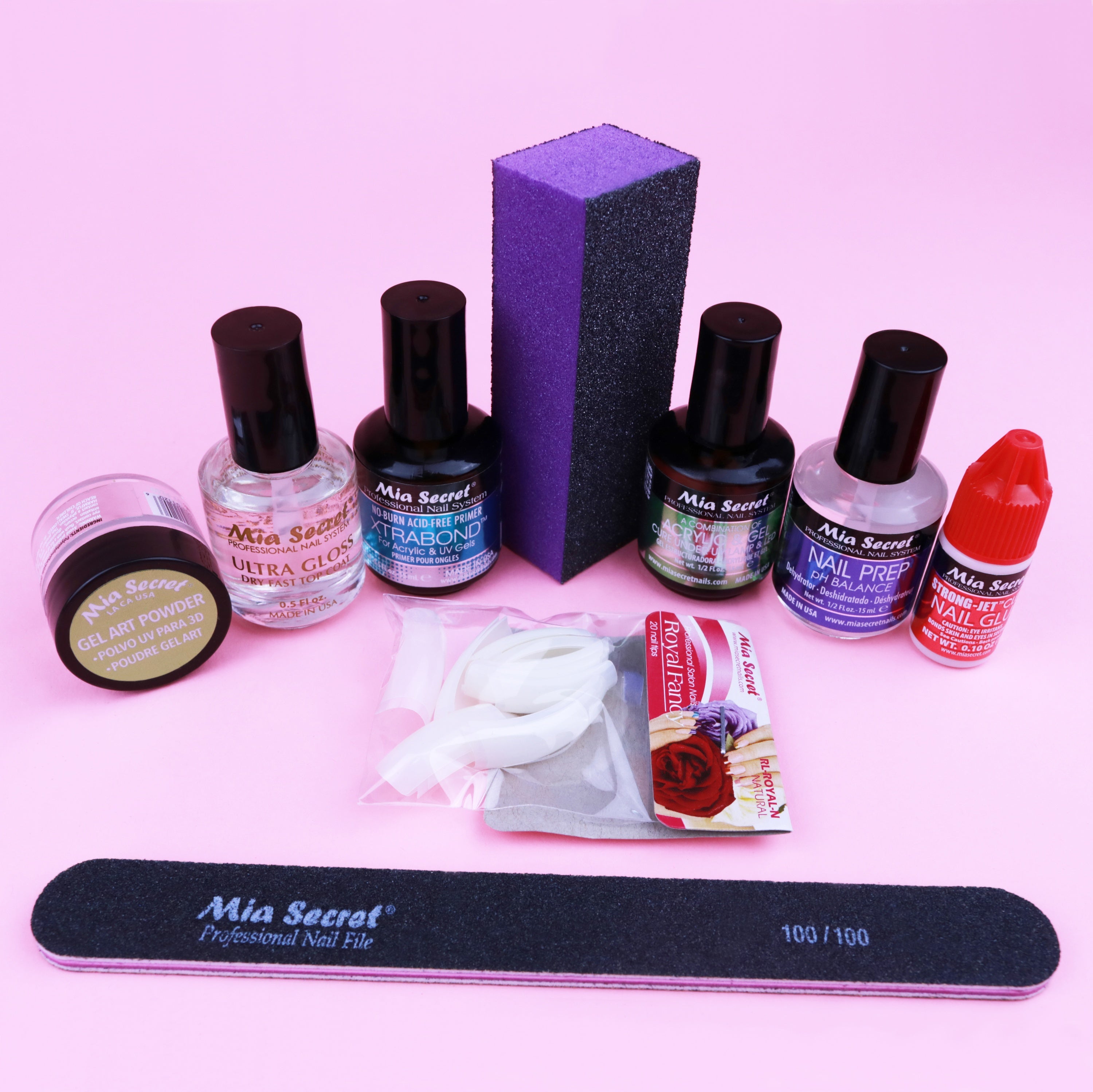 Manicure Acrylic Powder Glitter Starter Set Salon Acrylic Nail Kit with  Drill | eBay